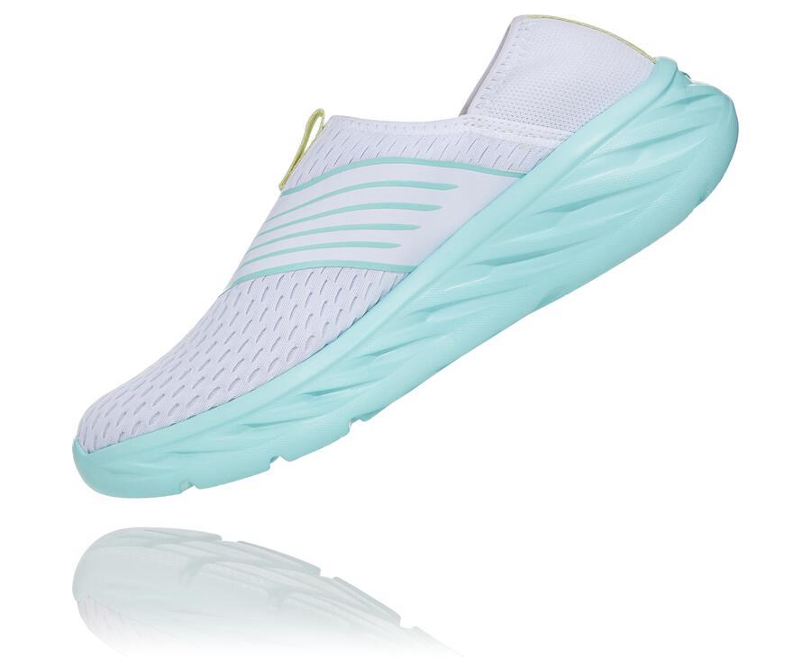 Hoka One One Sandalet Kadın Beyaz/Mavi - Ora Recovery - NF7092435